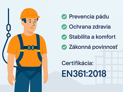 Význam bezpečnostných postrojov pri práci vo výškach
