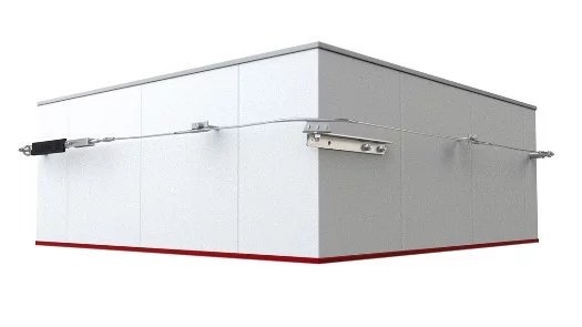 Záchytný systém využivajúci pružné kotviace vedenie - Lock SYS II - priebežný
